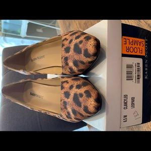 Leopard print heels in size 6.5